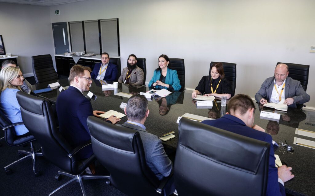 Roundtable at Collins Aerospace in Kilkeel